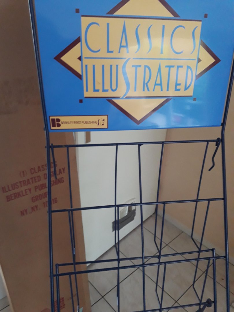  - Classics Illustrated metalen display Berkely jaren 90