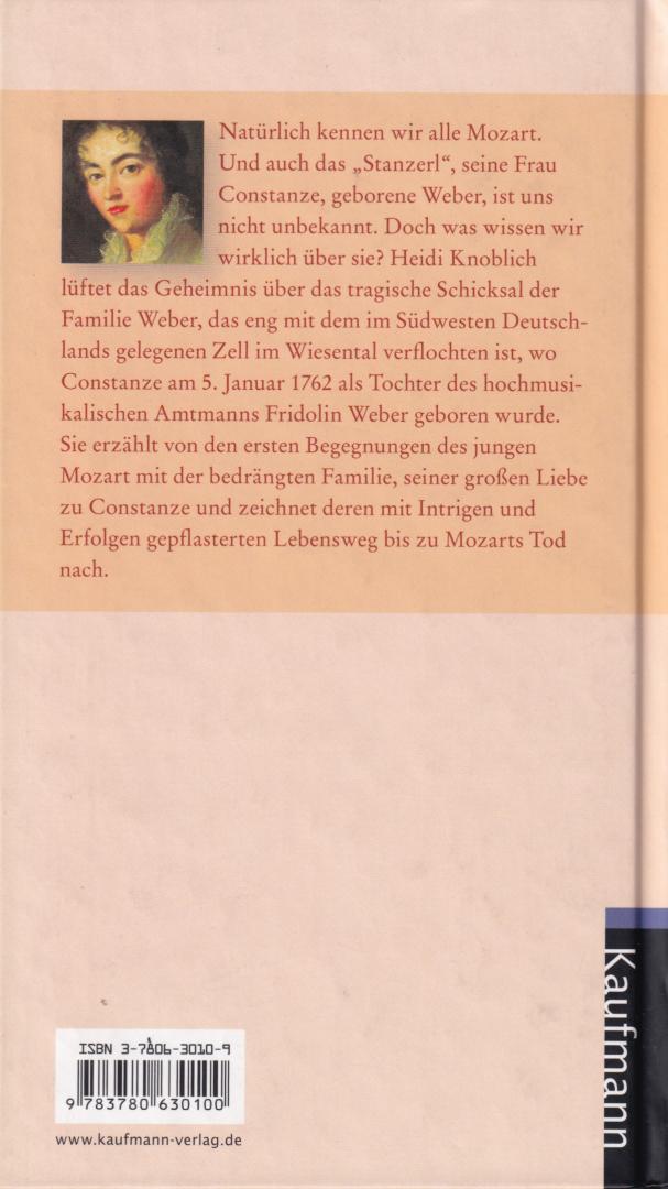 Knoblich, Heidi (ds1381) - Constanze Mozart geb. Weber. Ein biografischer Roman