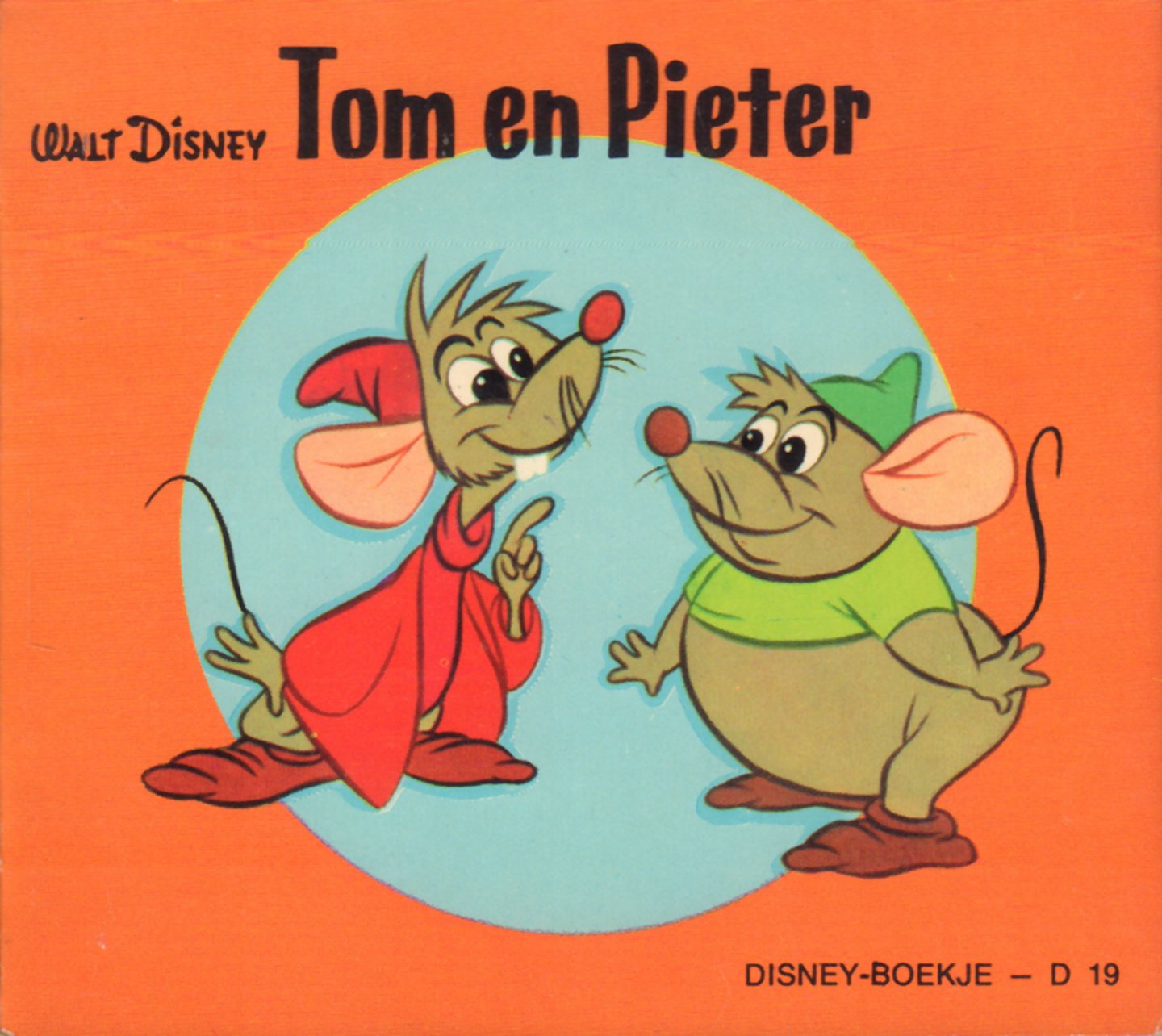 Walt Disney - Disney Boekje - D 19, Tom en Pieter, kleine (10 cm x 11 cm), geniete softcover,  goede staat