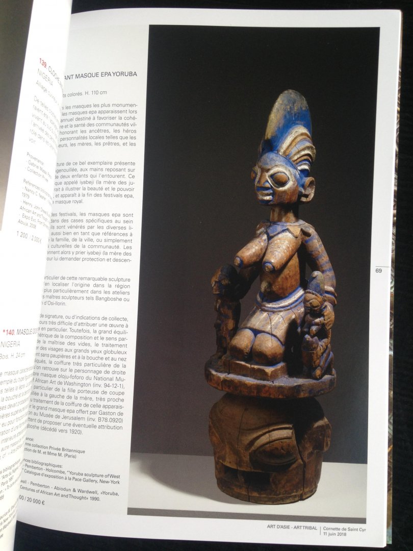 Catalogus Cornette de Saint Cyr - Arts d‘Asie -Art Tribal