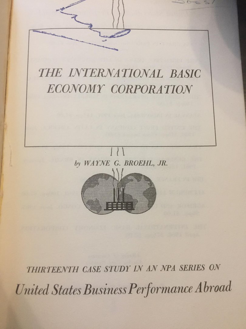 The international basic economy corporation - Wayne Broehl