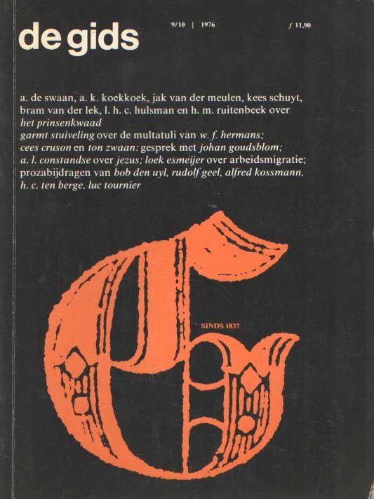Constandse, H. Mulisch e.a. (redactie), A.L. - De Gids. Algemeen Cultureel Maandblad. Honderdnegenendertigste jaargang, 1976 no. 9/10