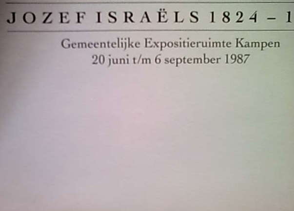 Israëls, Jozef/Bank, J. - Jozef Israëls 1824-1911. Schilderijen, aquarellen