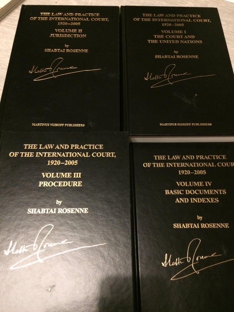 Shabatai Rosenne - The LAW and practice of The international Court 1920 -2005