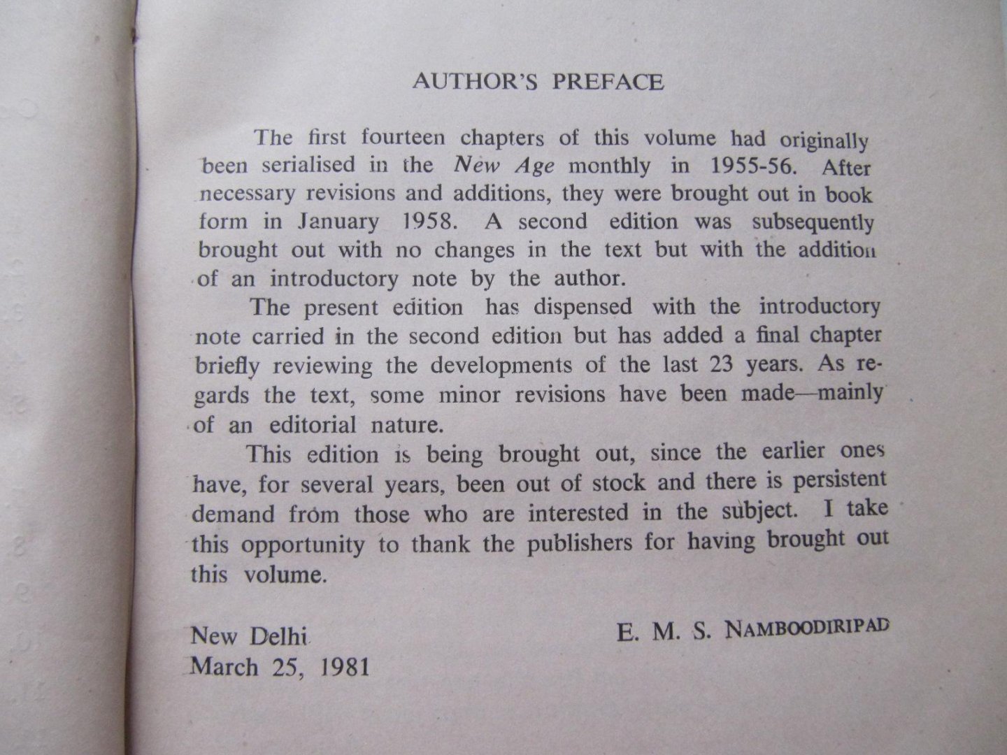 E.M.S. Namboodiripad - The Mahatma And The Ism