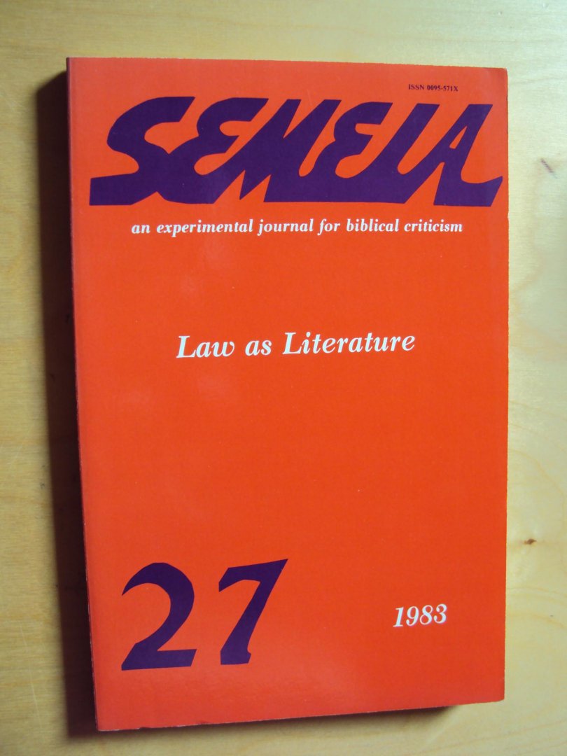 Green, William Scott (ed.) - Semeia 27. Law as Literature