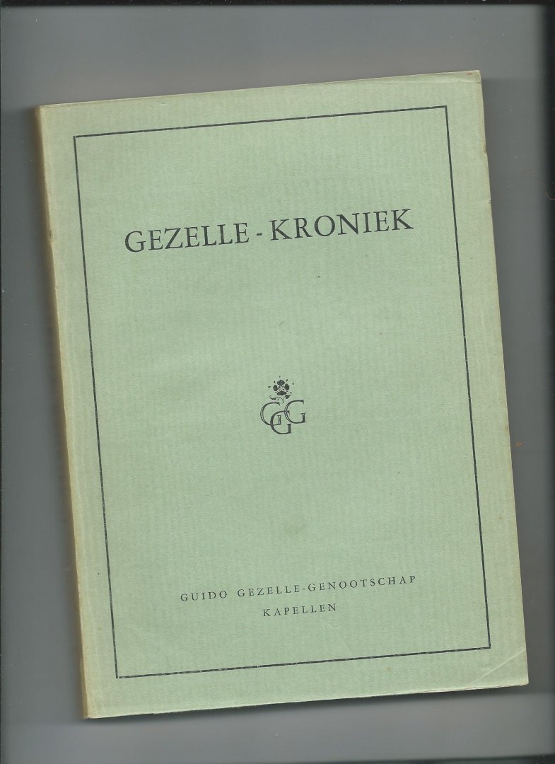 Dyck, J. van (Inleiding) - Gezelle-Kroniek 1