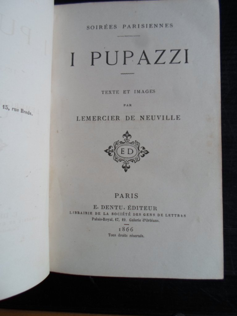 Neuville, Lemercier de - I Pupazzi, Soirées parisiennes