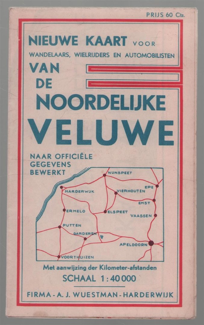n.n - Kaart van de noordelijke Veluwe