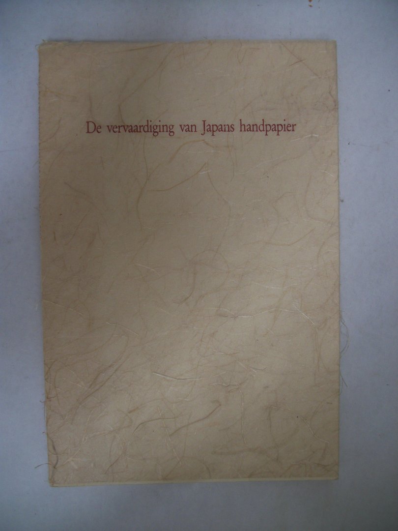 Schriks, Chris - Vervaardiging van Japans handpapier