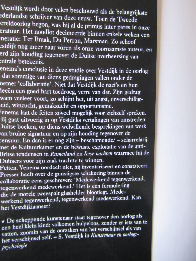 Venema, Adriaan - Schrijvers, uitgevers & hun collaboratie: Het Systeem - S. Vestdijk - De harde kern