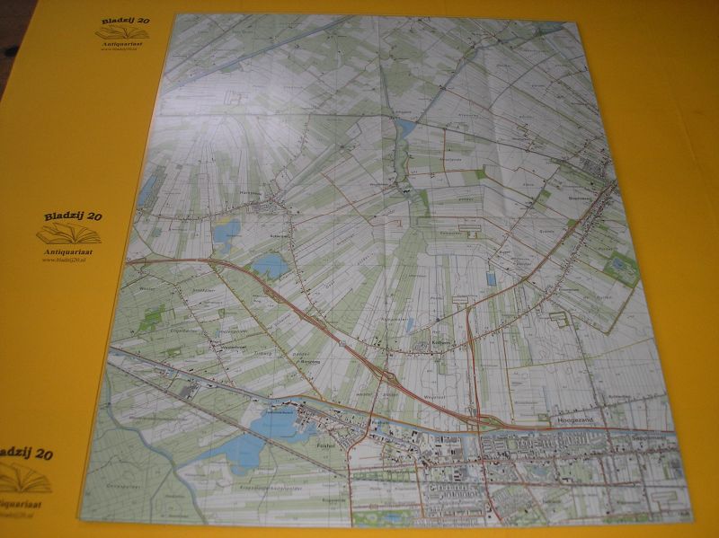 Groningen / Hoogezand. - Groningen / Hoogezand. Stafkaart Hoogezand.