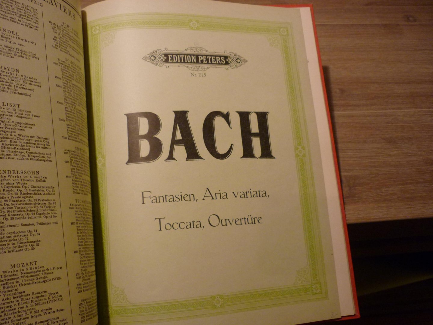 Bach; J. S. (1685-1750) - Italienisches Konzert / Fantasia / Präludium  //  Französische Ouvertüre, Fantasia con fuga, Capriccio, 4 Duette  //  , Aria variata; Toccata; Ouverture  //