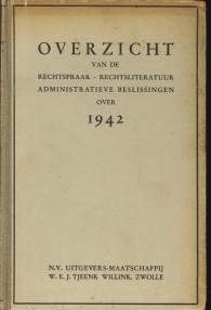  - Overzicht van de rechtspraak-rechtsliteratuur administratieve beslissingen over 1941
