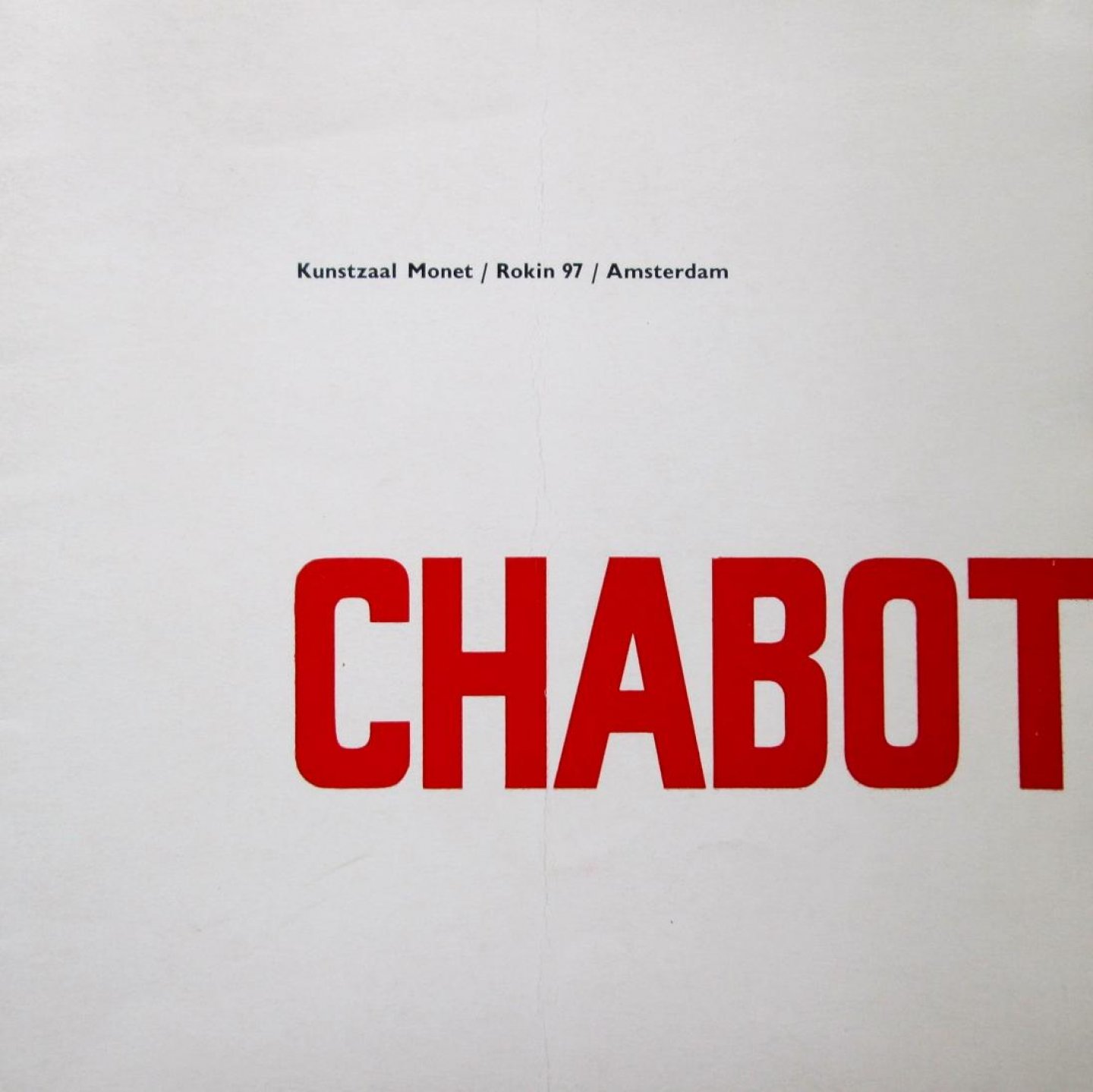C. Doelman (inl.) - Hendrik Chabot, van 10 maart t/m 7 april  (tentoonstellingscatalogus), met ill.