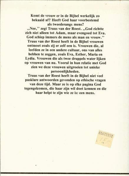 Roest, Truus van der .. Omslagontwerp : Jan Jaring - Als twee druppels water. Gedachten over vrouwen uit de bijbel voor vrouwen van nu