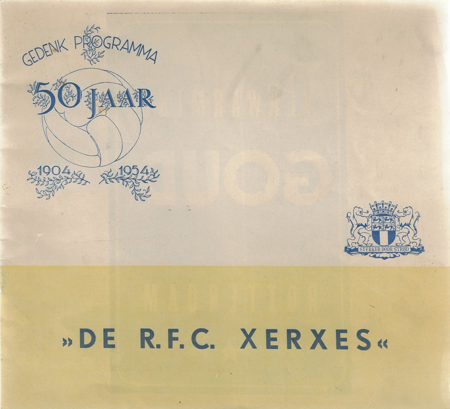 Diverse - Gedenk Programma 50 jaar 'De R.F.C. Xerxes' 1904-1954
