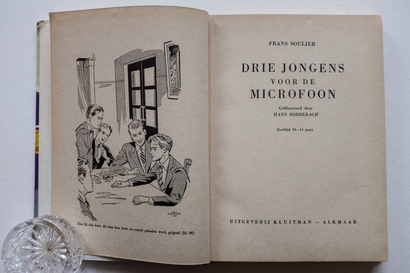 Soulier, Frans en Hans Borrebach - Drie jongens voor de microfoon