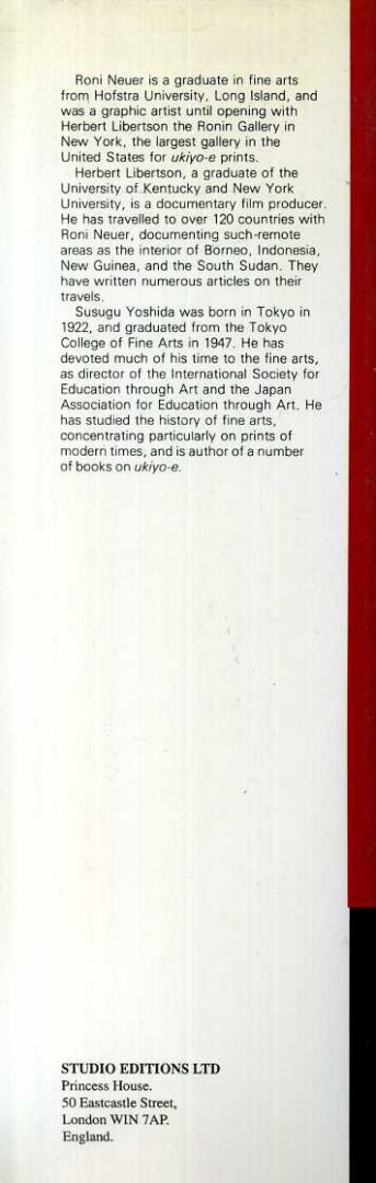 Neuer, Roni & Susugu Yoshida - Ukiyo-e: 250 Years of Japanese Art.