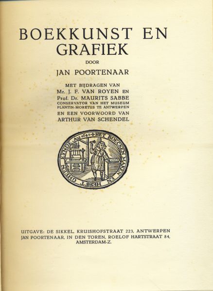 Poortenaar, Jan - Boekkunst en Grafiek