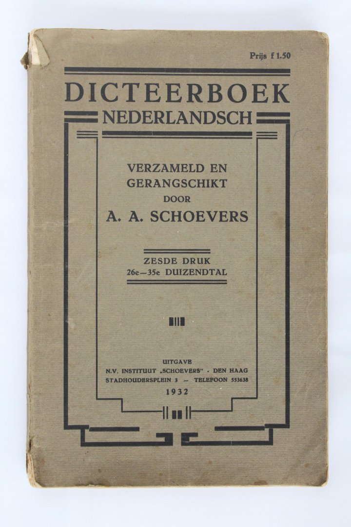 Schoevers, A. A. - Dicteerboek Nederlandsch