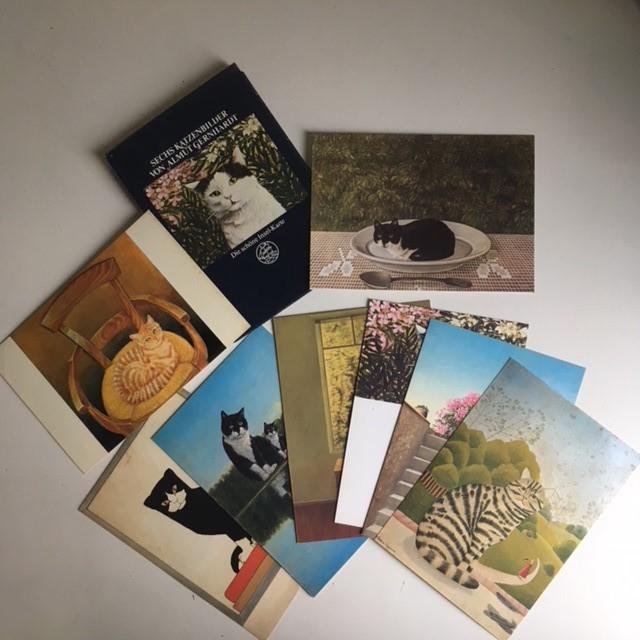 Gernhardt, Almut - Sechs katzenbilder von Almut Gernhard