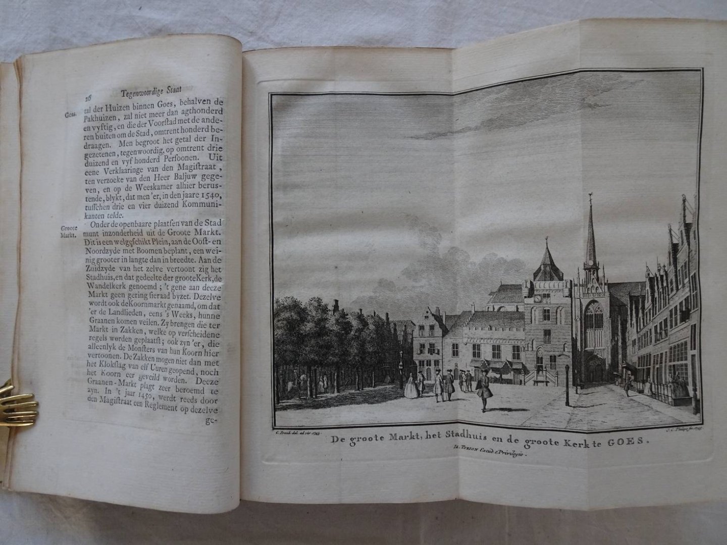  - Hedendaagsche Historie, of Tegenwoordige Staat van Alle Volken; XXde deel; Vervolgende de Beschryving der Vereenigde Nederlanden, En wel in 't byzonder handelende van Zeeland. Met nieuwe Landkaarten,  Plans der Steden en konstige Printverbeeld...