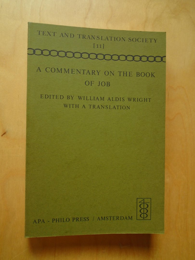 Wright, William Aldis - A Commentary on the Book of Job by Berechiah, Mediaeval Jewish Scholar in France