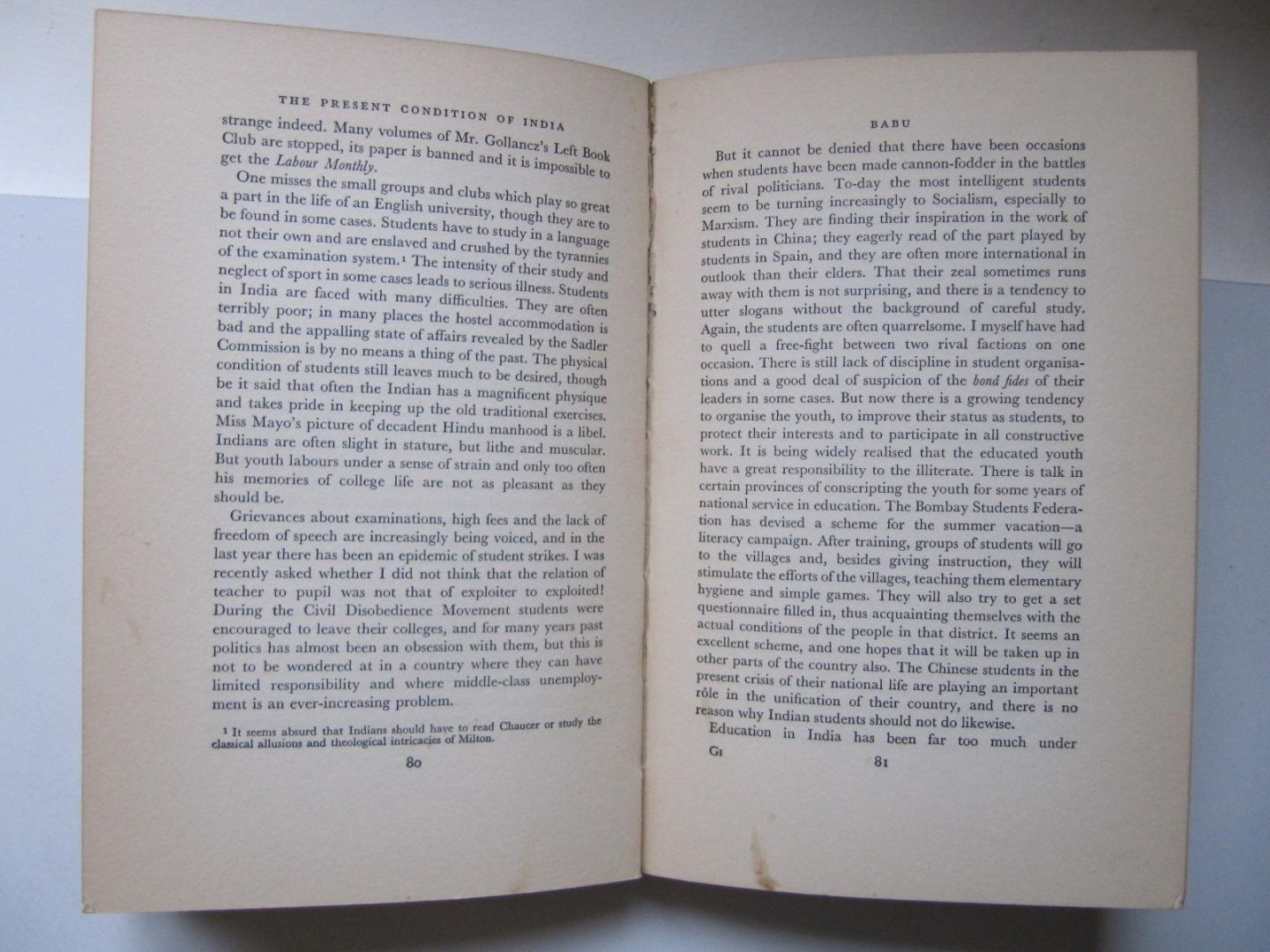 Leonard M. Schiff - The Present Condition of India