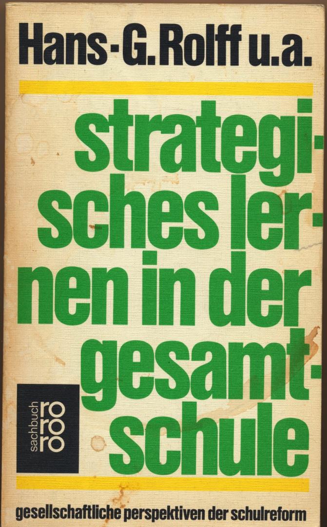 Rolff, Hans-G. u.a. - Strategisches Lernen in der Gesamtschule, 1974