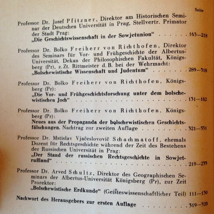 Bolko, Professor Dr., Freiherr von Richthofen (Redakteur) - Bolschewistische Wissenschaft und "Kulturpolitik"
