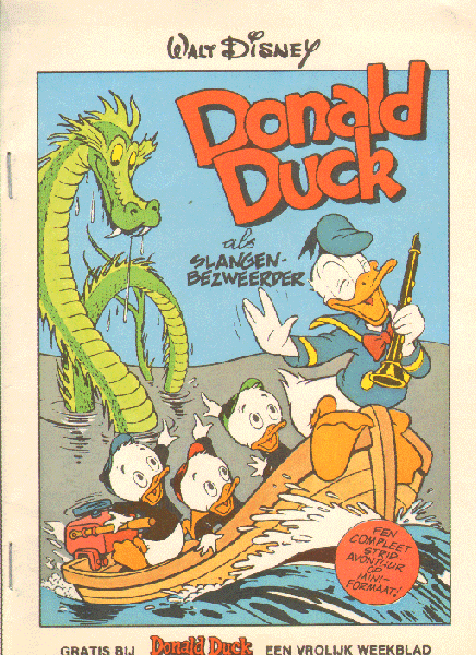 Walt Disney - Donald Duck als Slangenbezweerder, mini boekje, werd gratis vespreid bij Donald Duck nr. 27 uit 1980, goede staat
