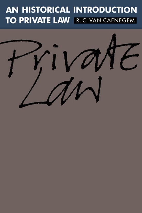 Caenegem, R.C. Van. - An historical introduction to private law.