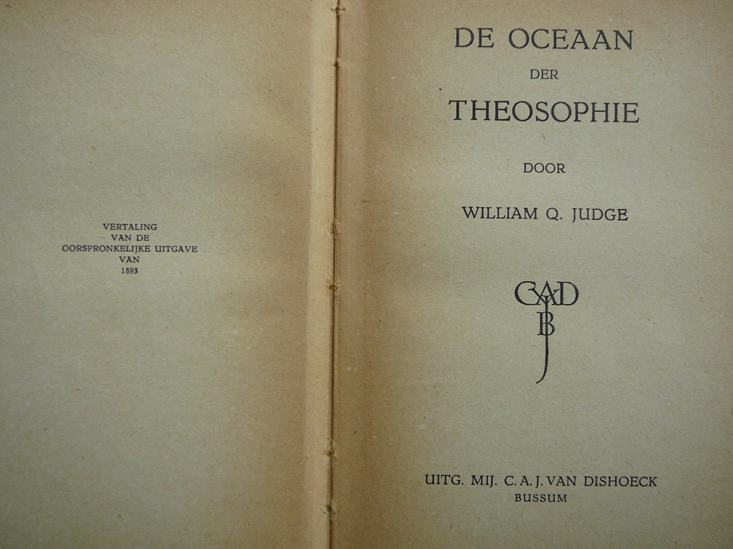 William Q.Judge - DE OCEAAN DER THEOSOPHIE