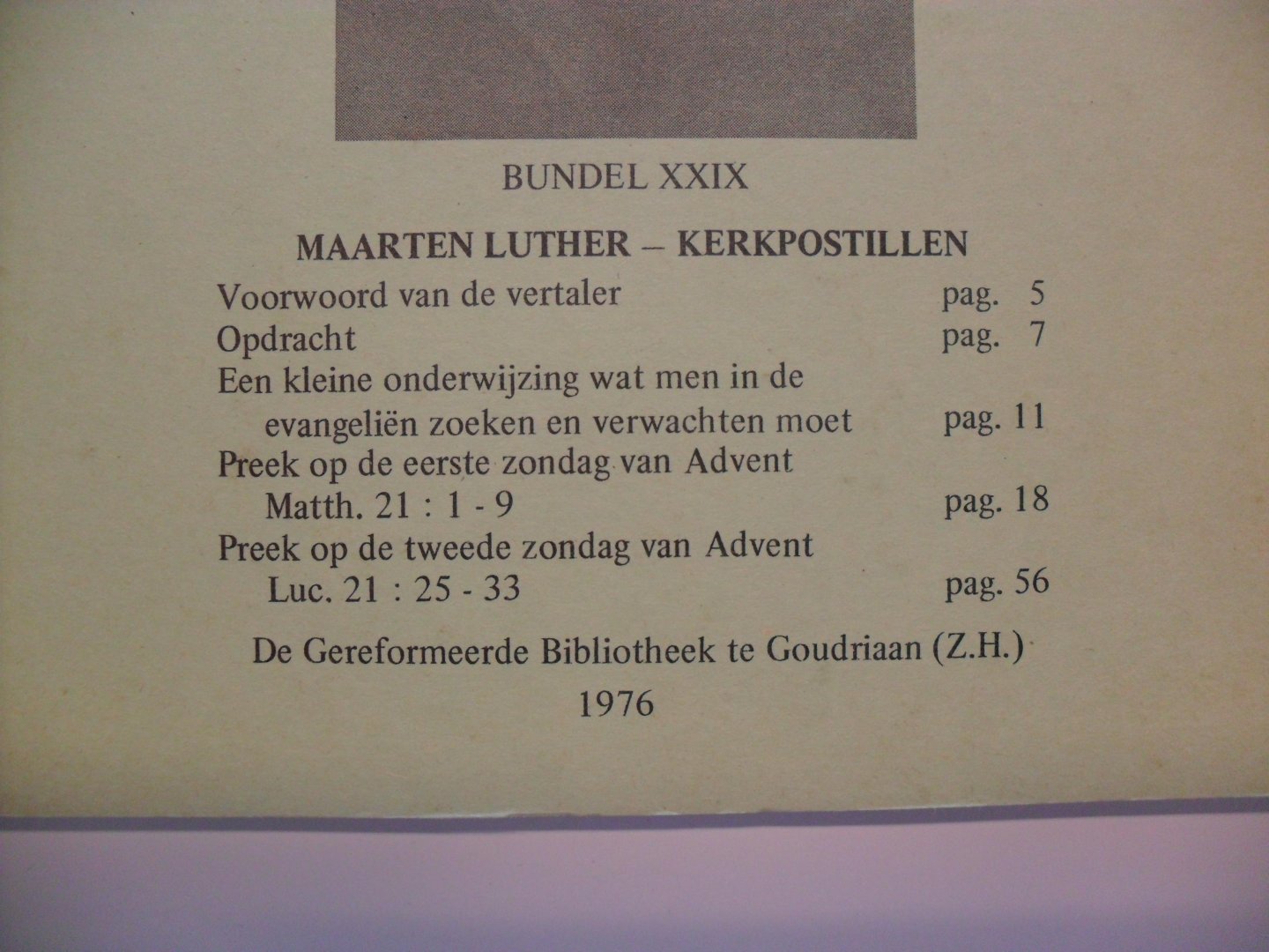 Luther Dr.Maarten en zijn tijdgenoten - Stemmen uit Wittenberg 29-1976  (zie voor onderwerp foto)