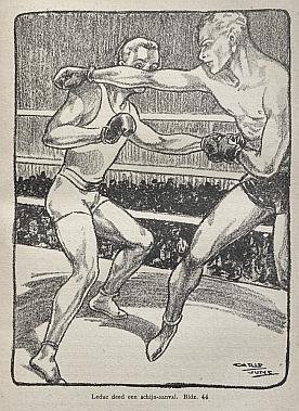 LAUER, Leo - Het donkere leven. Boksers-roman in 4 episoden. Geïllustreerd door Carlo Jung.