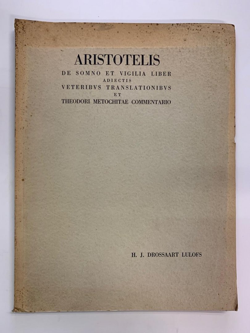 H.J. Drossaart Lulofs - Aristotelis