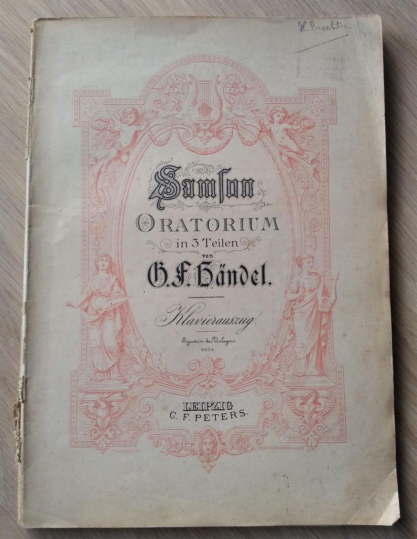 Händel, G..F. - SAMSON - ORATORIUM IN 3 TEILEN VON G.F. HÄNDEL - Klavierauszug