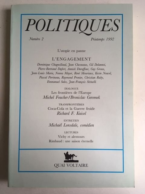 Diverse auteurs - Politiques - Numero 2: L'utopie en panne