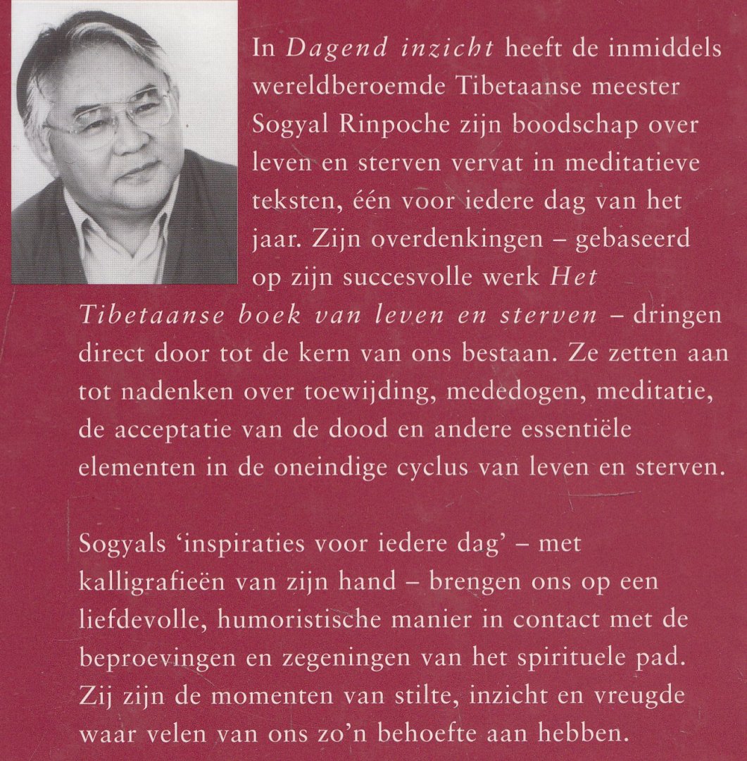 Rinpoche, Sogyal - Dagend inzicht : inspiraties voor iedere dag