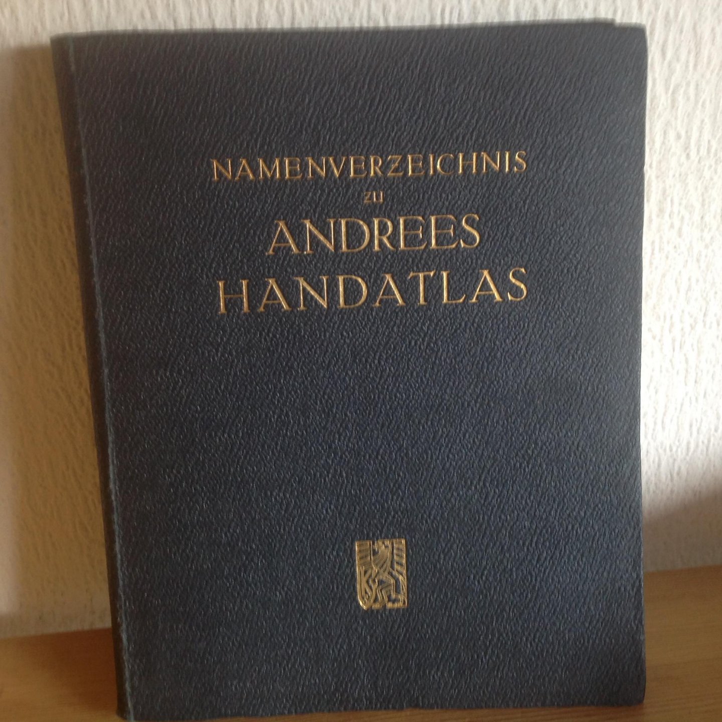  - Namenverzeichnis zu ANDREES HANDATLAS ,Sechste Auflage