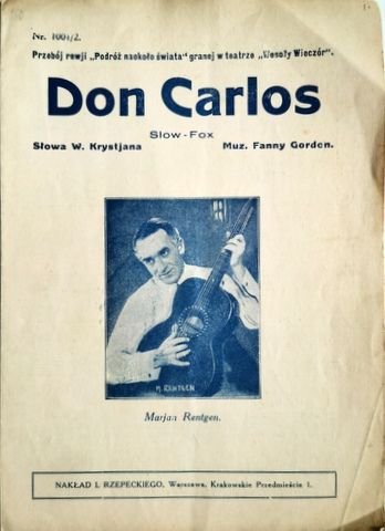 Gordon, Fanny und W. (Text) Krystjana: - Don Carlos. Slow-fox