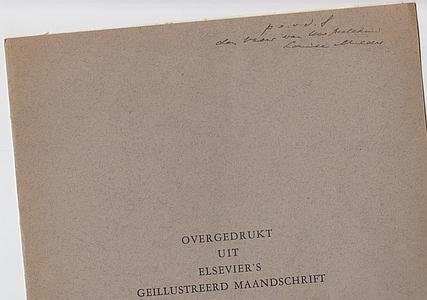 (KLOOS, Willem). MULDER, Hk. - In memoriam Willem Kloos.