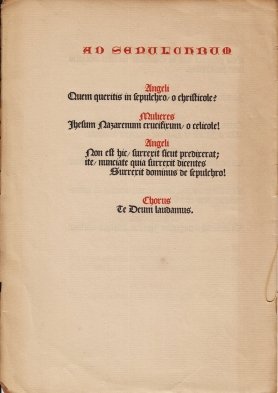 KRIMPEN (typografie), J. van - Quem Queritis.