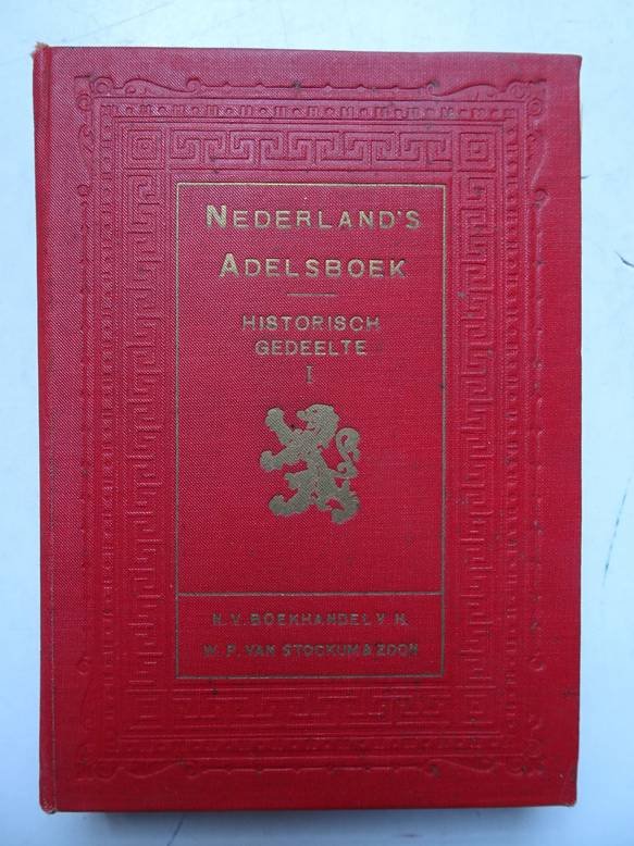  - De Nederlandsche adel (historisch gedeelte), 1e jaargang; A-Z 1925.