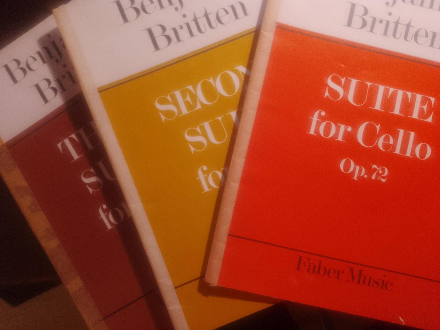 Benjamin Britten - Suite for Cello op.72, op.80 en op.87.  3 delen