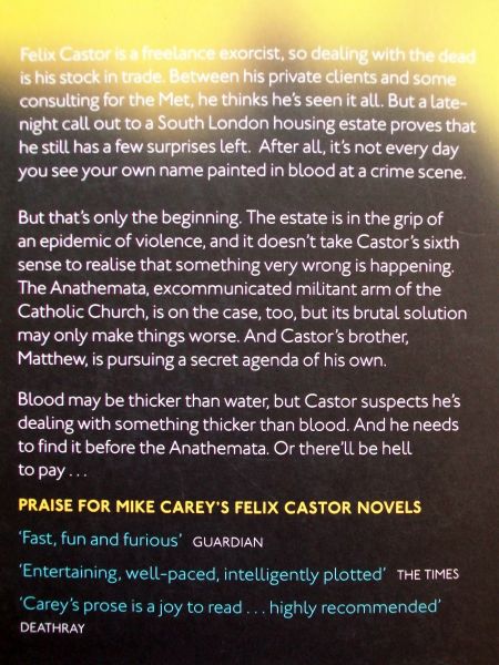 Carey, Mike - Mike Carey - Thicker Than Water (ENGELSTALIG) (Felix Castor #4)
