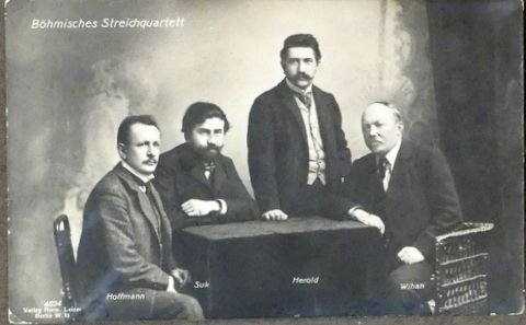 Böhmisches Streichquartett: - [Fotopostkarte]