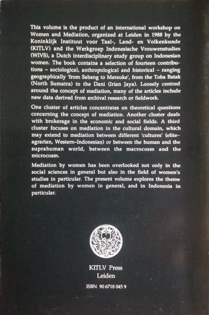 - Women and mediation in indonesia / druk 1