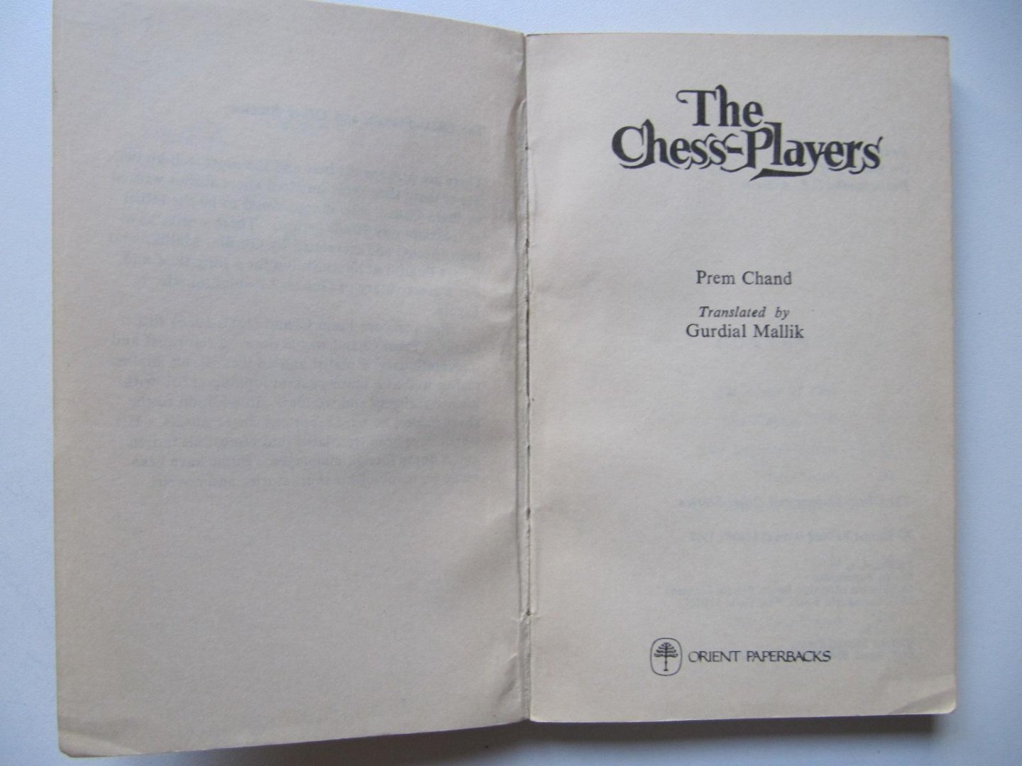 Prem Chand - The Chess-Players